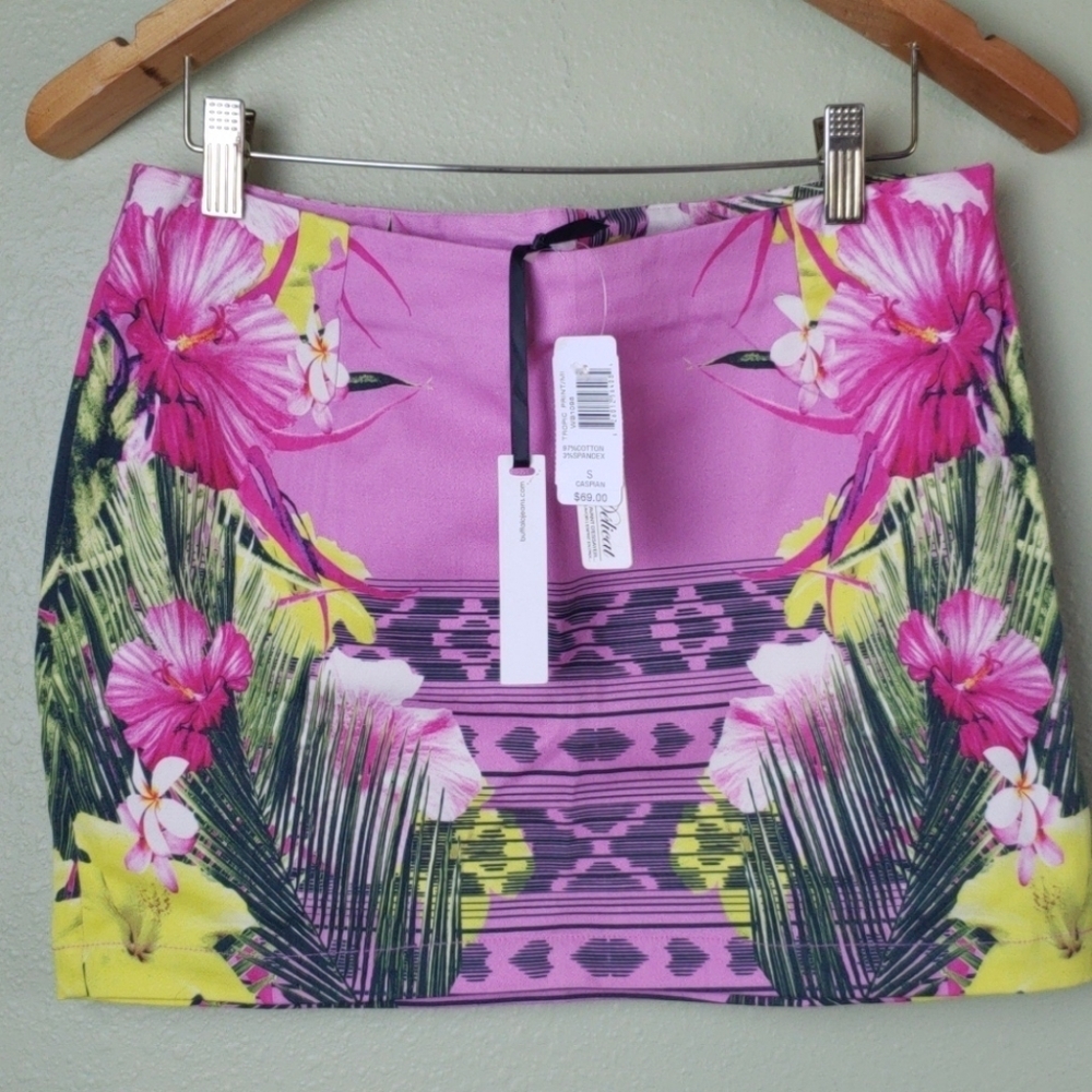 Buffalo by David Bitton Mini Skirt Hawaiian Size Small Beautiful
